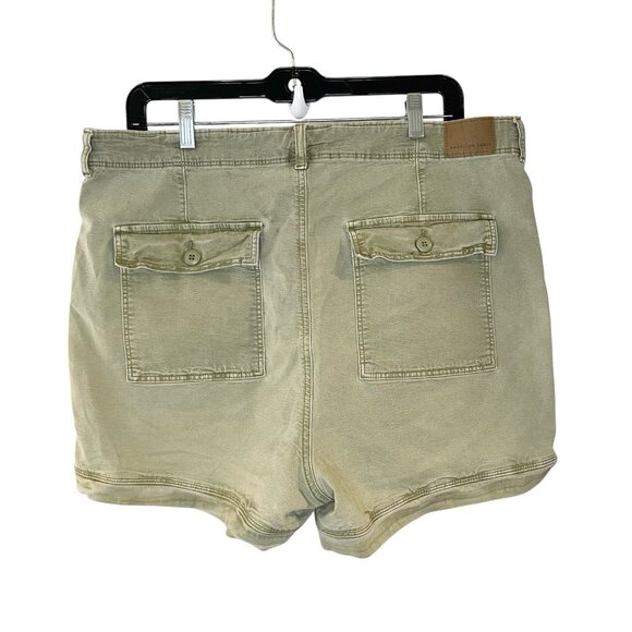 American Eagle Denim Shorts Womens 16 Highest Rise 90s Boyfriend Pockets Dill - Picture 2 of 5